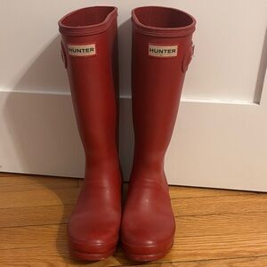 Hunter Original Kids Rain Boot Military Red